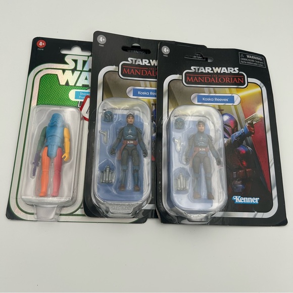 LOT OF 3 STAR WARS VINTAGE COLLECTION MANDALORIAN KOSKA REEVES & STORMTROOPER - Picture 2 of 7
